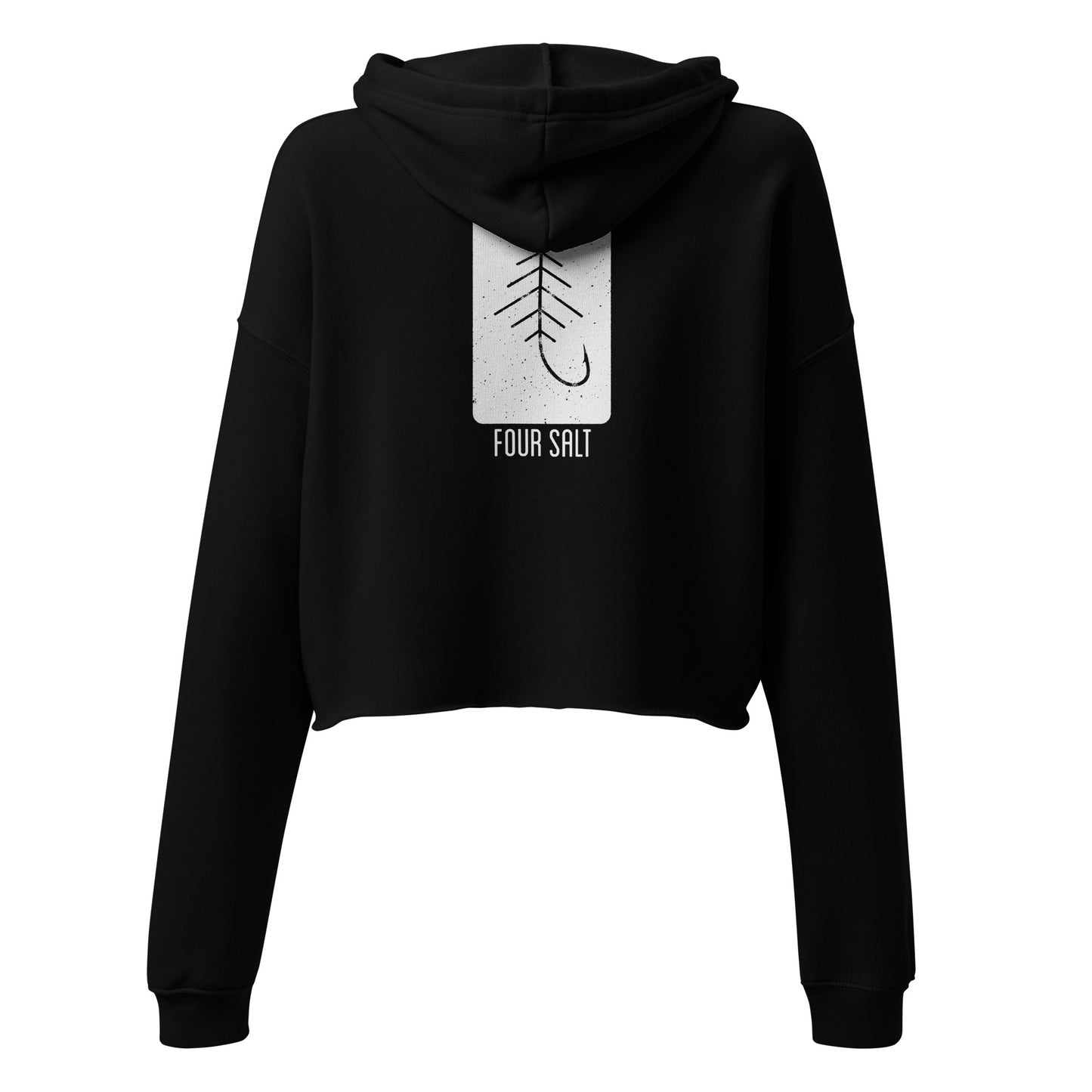 Four Salt ICON Ladies Crop Hoodie - Black