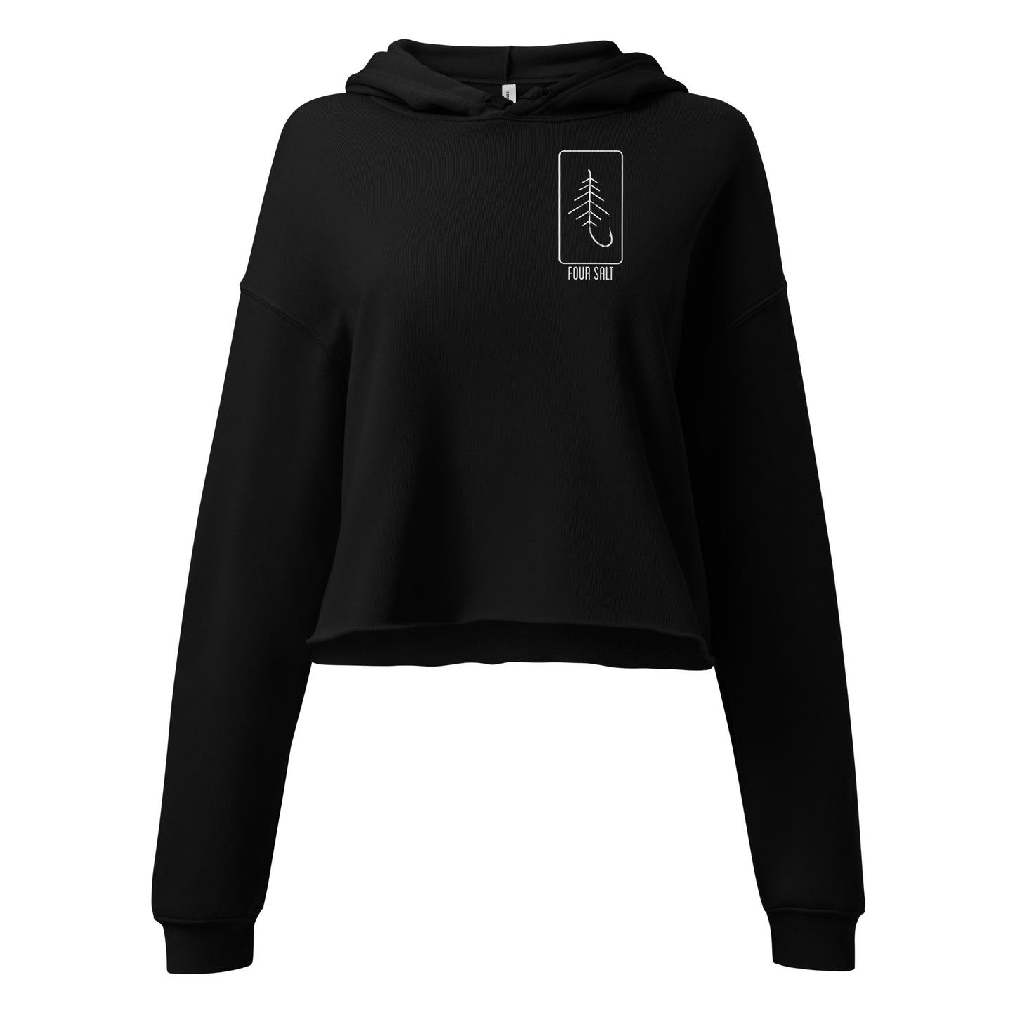 Four Salt ICON Ladies Crop Hoodie - Moss Green