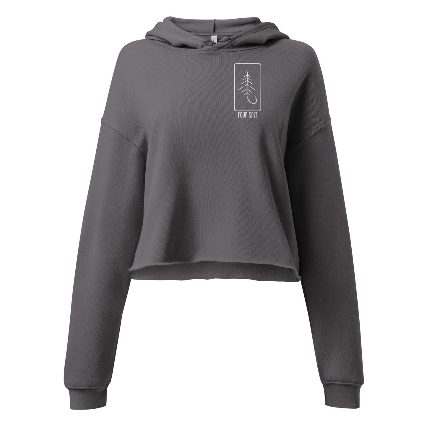 Four Salt ICON Ladies Crop Hoodie - Moss Green